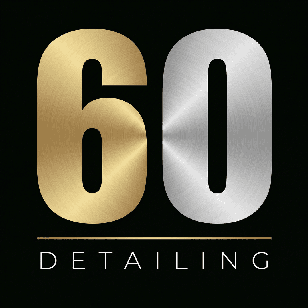 Logomarca 60 Detailing em dourado e prata